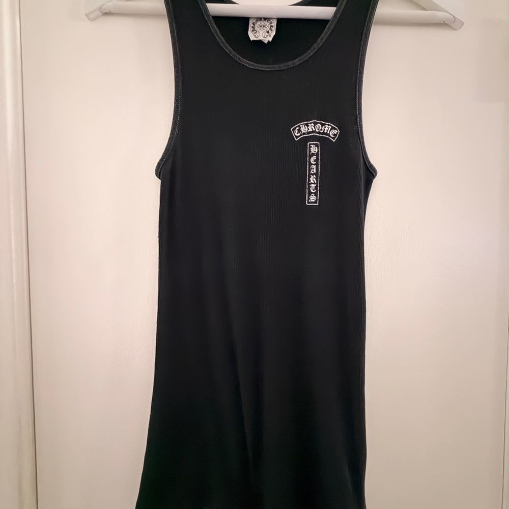 Chrome Hearts Black Ribbed Tank - Picture 2 of 8